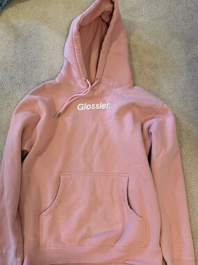 Glossier Pink Logo Hoodie
